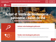 Tablet Screenshot of boulangerie-patisserie-salon-de-the.fr
